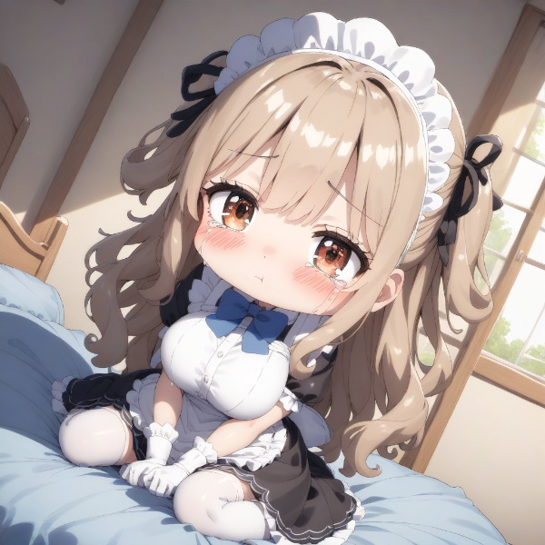 ちび版、泣きメイド