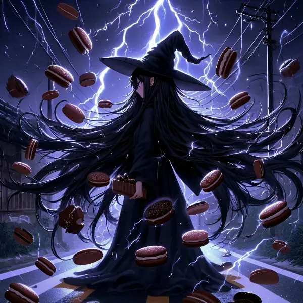 なんてねw　道路一杯どら焼きにしてやる！