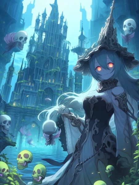 No.625 投稿作品MIX　海底神殿✕墓場のゴーストガール