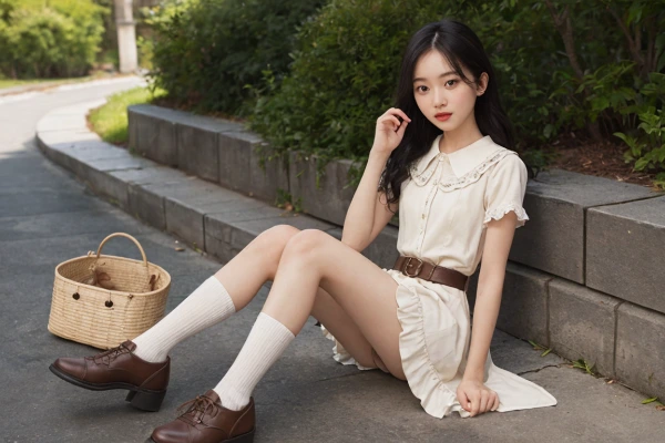 公園の縁で待つ少女の秘密