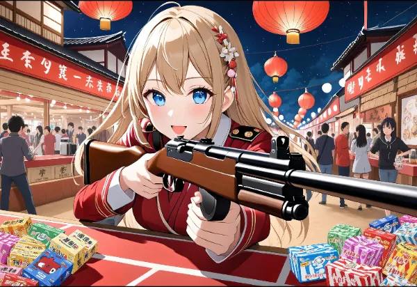 夜祭の射撃少女～狙うは勝利！