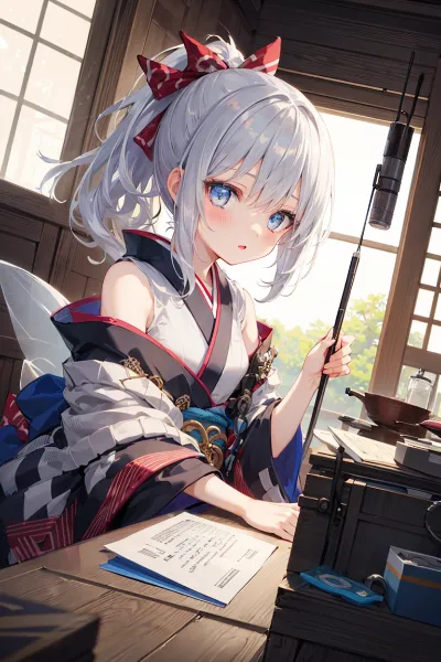 着物を着る妖精さま