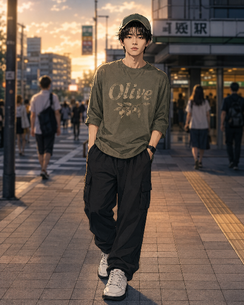街からヒントをもらった服装（とぅりお）