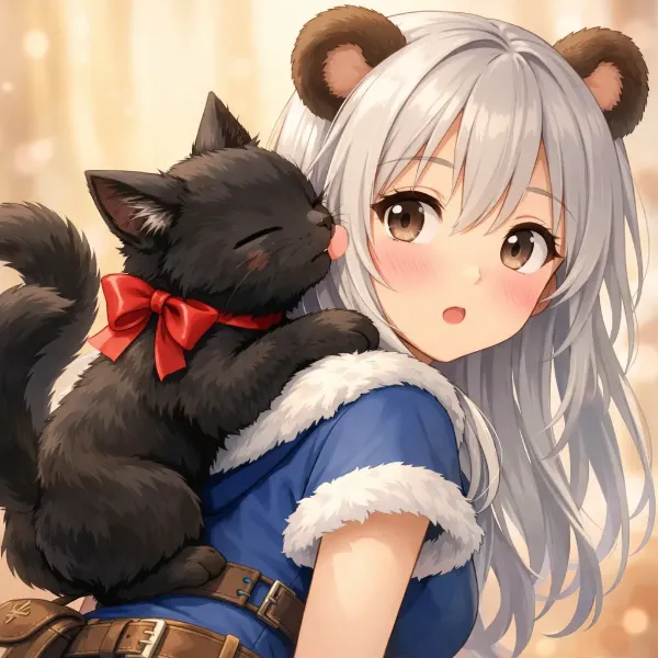 ほっぺのクリームは誰のもの？