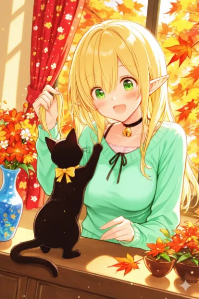 かみのけふりふり