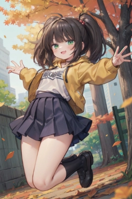 パーカーを着てる女の子