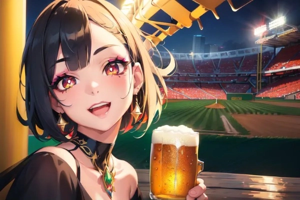 ビールと少女