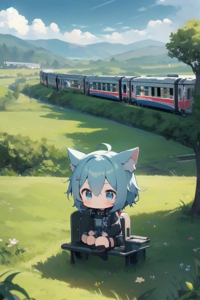 田舎まで乗り過ごした猫