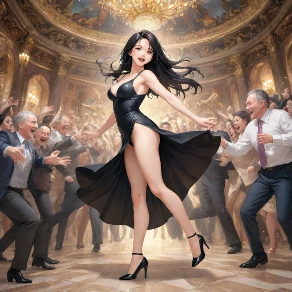 黒いドレスの女王と熱狂の舞踏会