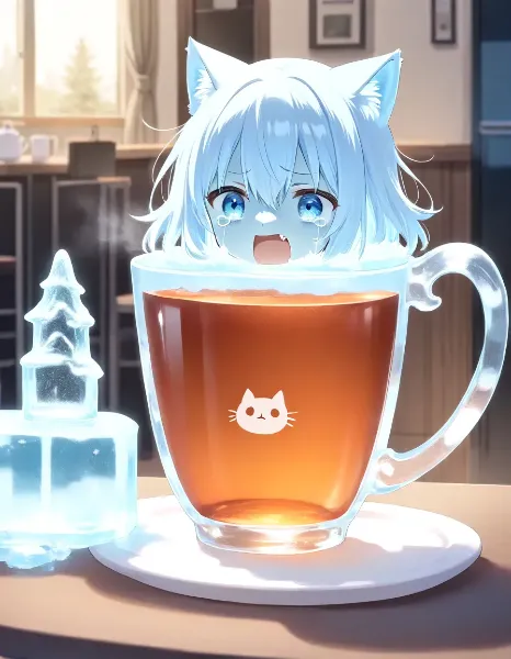 アイスティーにされちゃったニャ～(TOT)