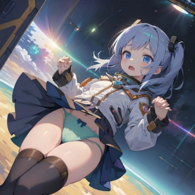 無重力パンチラ