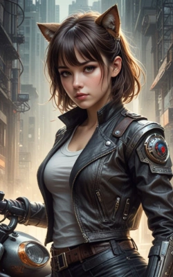 ネコミミバイク女子２