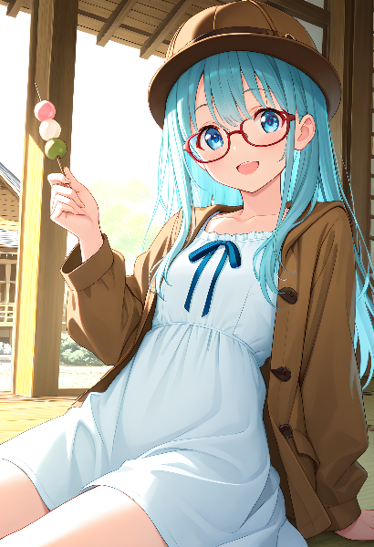 青髪探偵の甘い休日団子