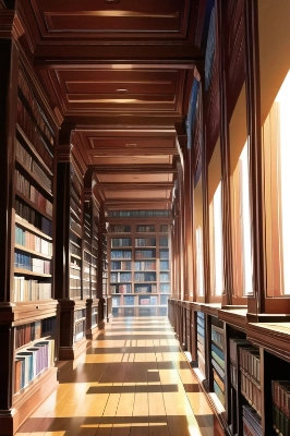 魔術師の館の図書室