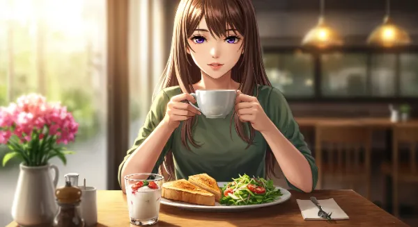 カフェのモーニングセット