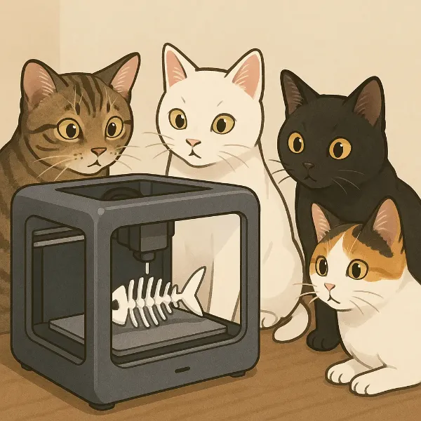 お魚の骨にゃー