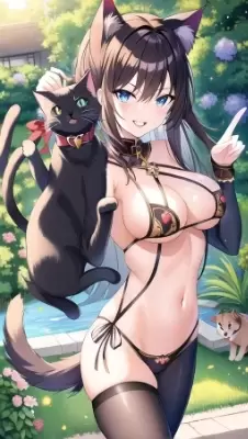 猫の首根っこをつかむ