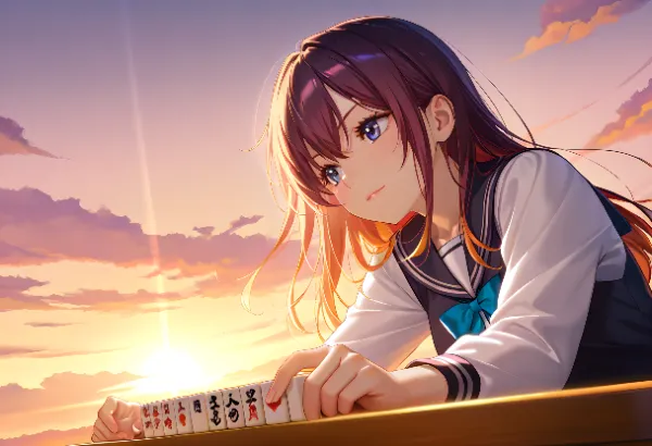 夕陽の麻雀、少女の秘めた決意