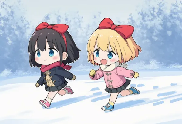 雪でも元気！