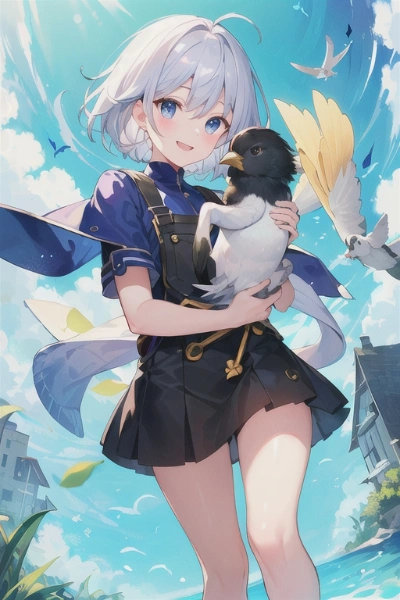 鳥さんだっこ