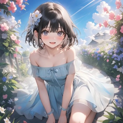 黒髪の女の子68