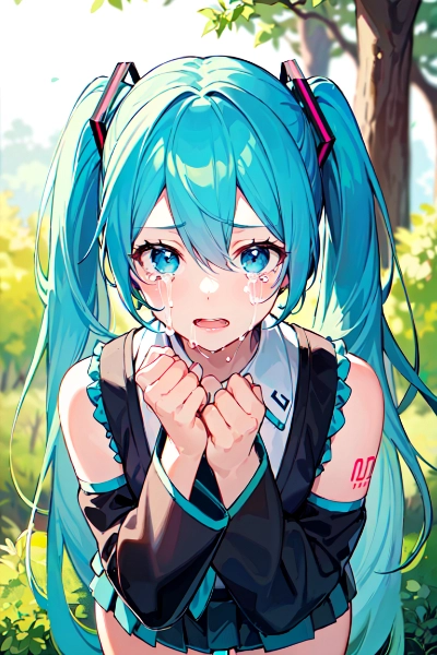 泣き顔ミクさん