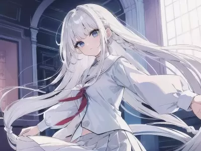 #10 白髪少女