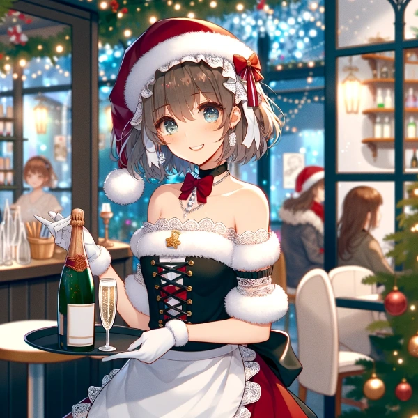 コンカフェのクリスマスイベントでシャンパンを注文してみた