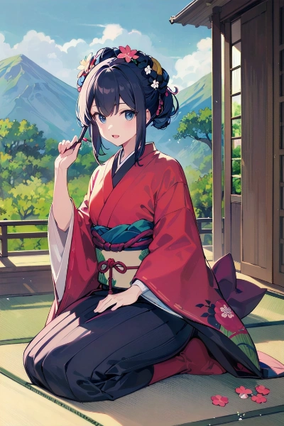 粋で花凛な髪飾り