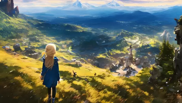 Landscape from hilltop