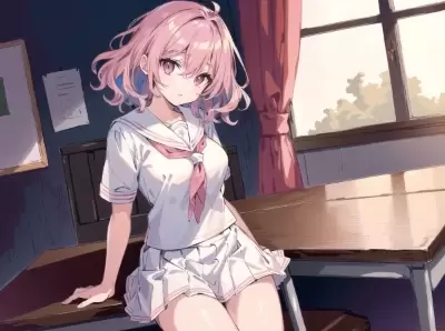 #46 桃髪少女