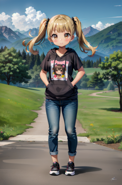 避暑地な小麦ちゃん。