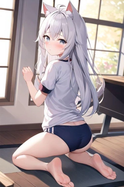 ネコミミ×体操服