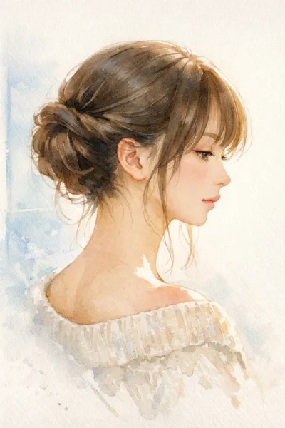 窓辺の少女と淡い記憶の調べ