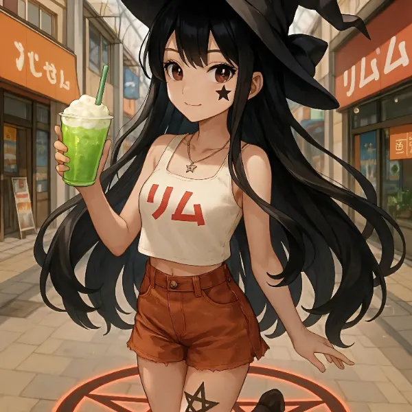やっぱり、商店街の、真ん中で飲むメロンジュースは、うまいわね🎵