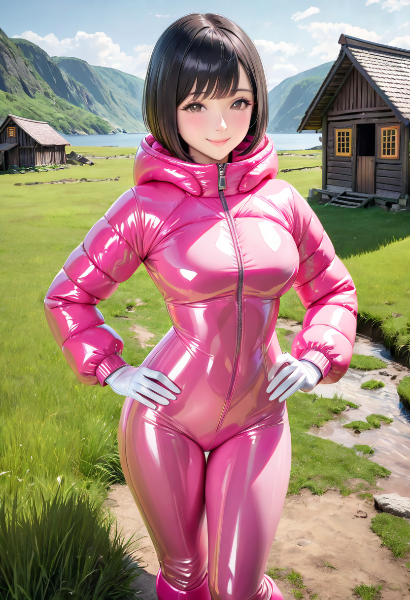 ダウンスーツ(ピンク)