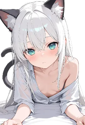 気がついていない猫耳娘ちゃん