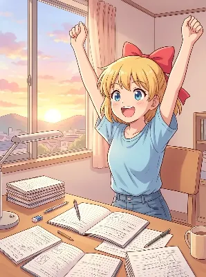 終わったぜ！