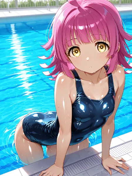 天王寺璃奈　スクール水着