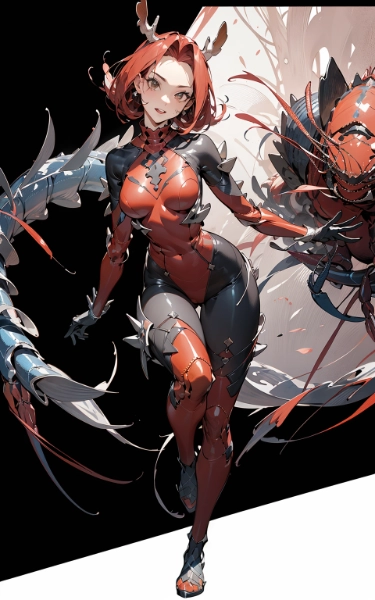 エビを怪人化してみた(3枚)