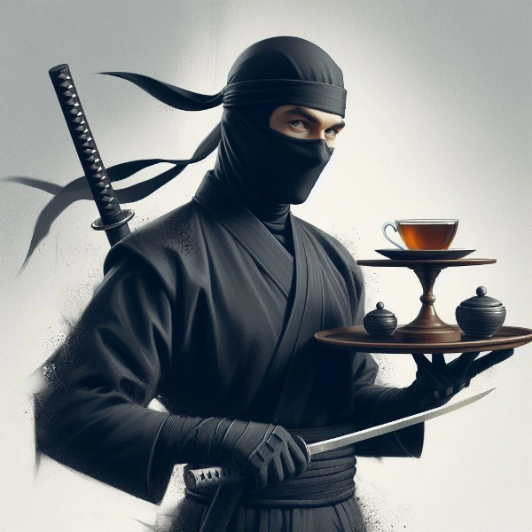 お茶をお持ちいたしました