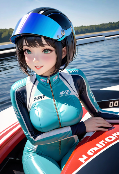 ボートレーサーの近影