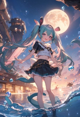 藍色の空とキャラメル色の夕焼け