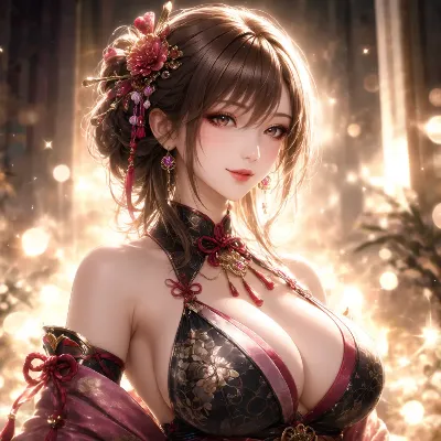 輝く光に包まれた美麗