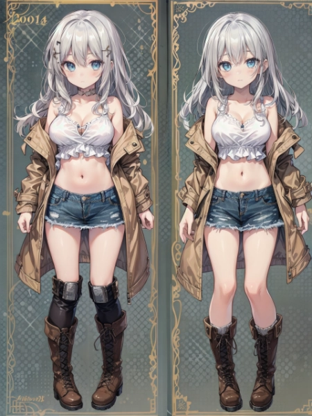 記憶喪失の少女の設定画+