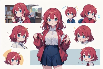 赤毛の女の子