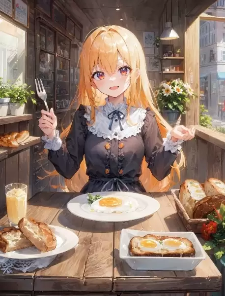 今日の朝食は地中海風目玉焼き