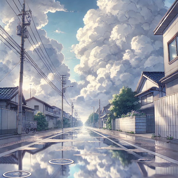 曇り空とリフレクション