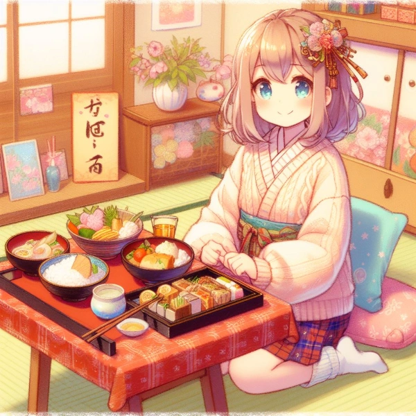 おせち料理と女子