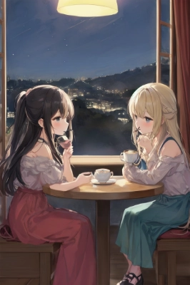 夜のティータイム